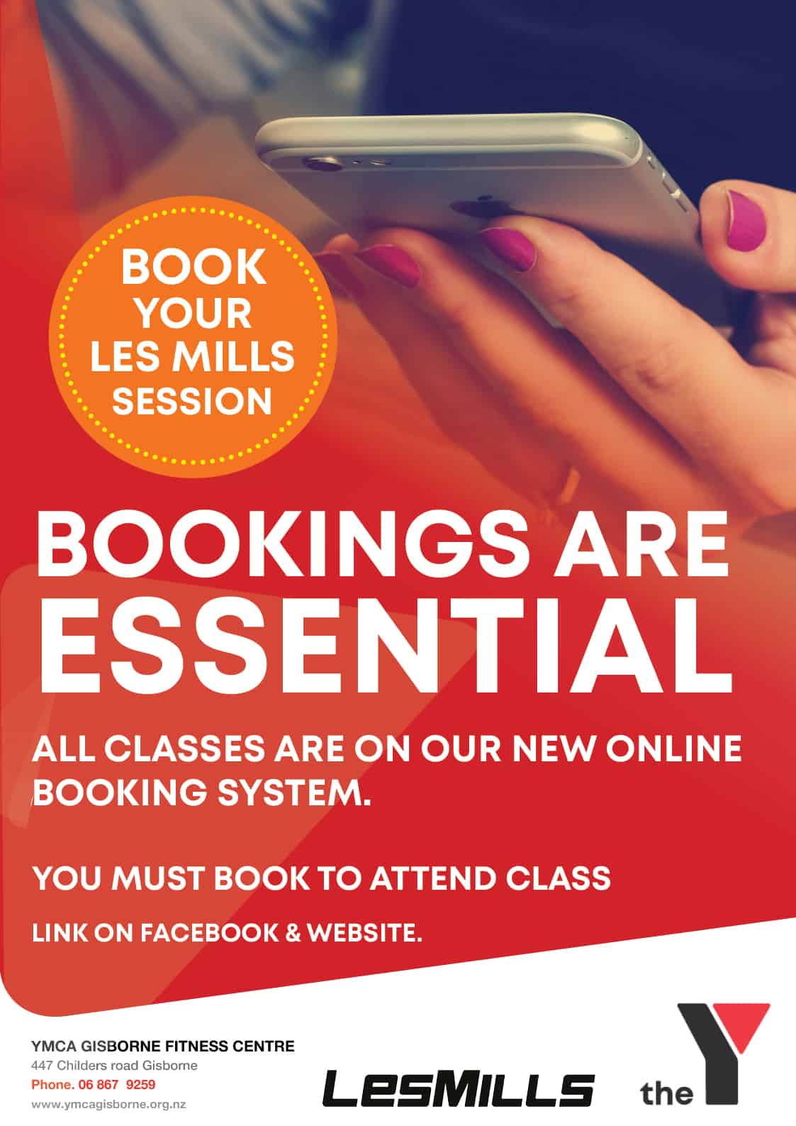BOOKINGS FOR LES MILLS ESSENTIAL