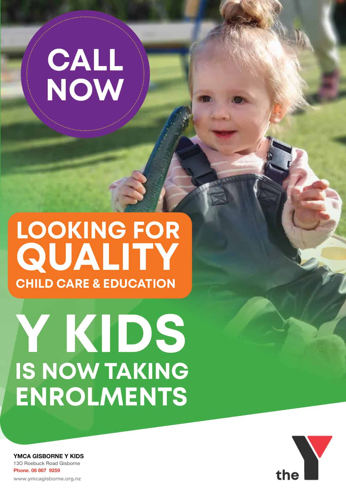 Enrol Now with Y Kids